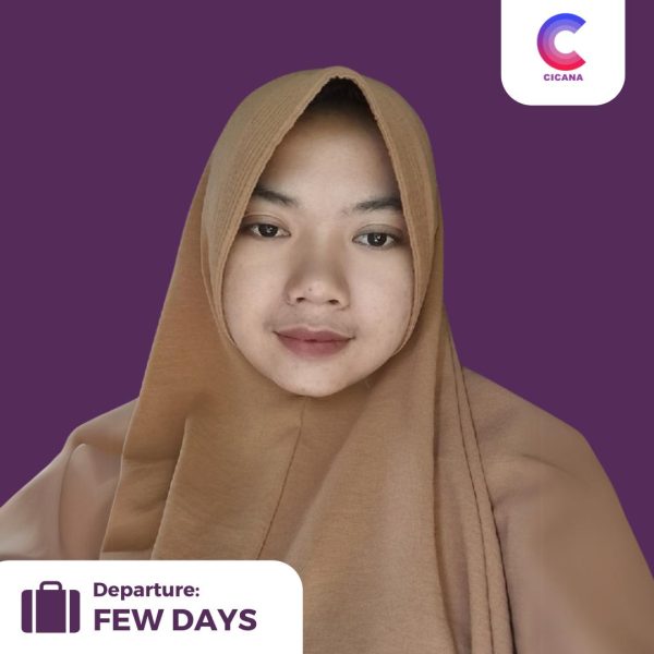 Tika Wahyuni, 25 tahun, Asal Cilacap, Beberes masak, Pengalaman 2thn, Gaji 2.3jt, Lebaran bersedia inval