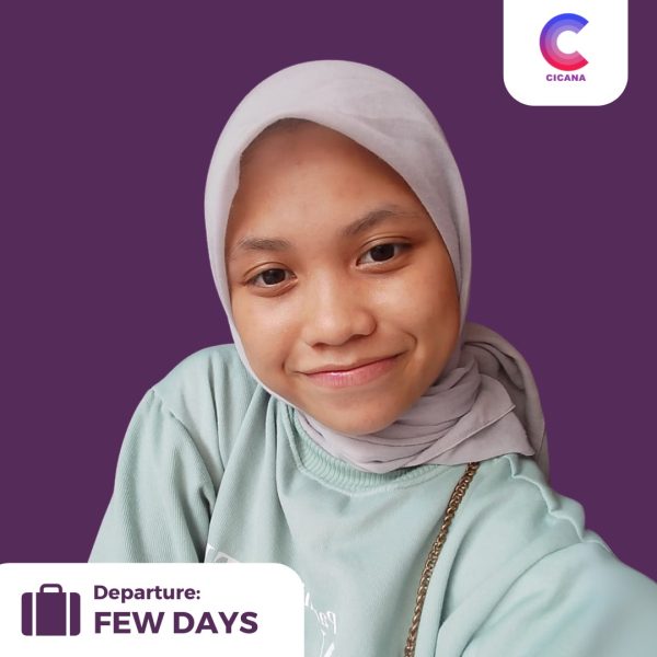 Widya Khoirun, 18 tahun, Asal Cianjur, beberes momong, Pengalaman 1thn 11bln, Gaji 2.5jt, Bersedia bekerja diluar pulau, Bersedia mudik satu tahun sekali