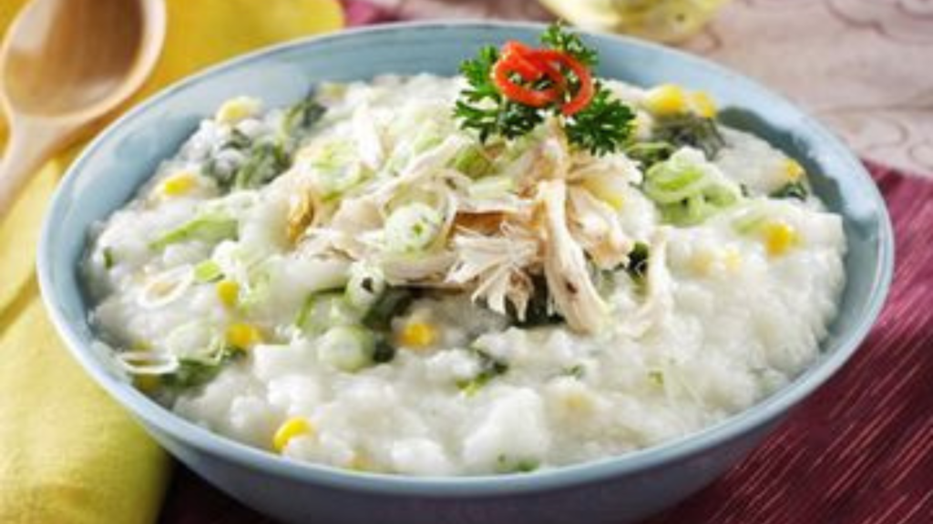 Bubur ayam bayam, menu masakan pencegah stunting