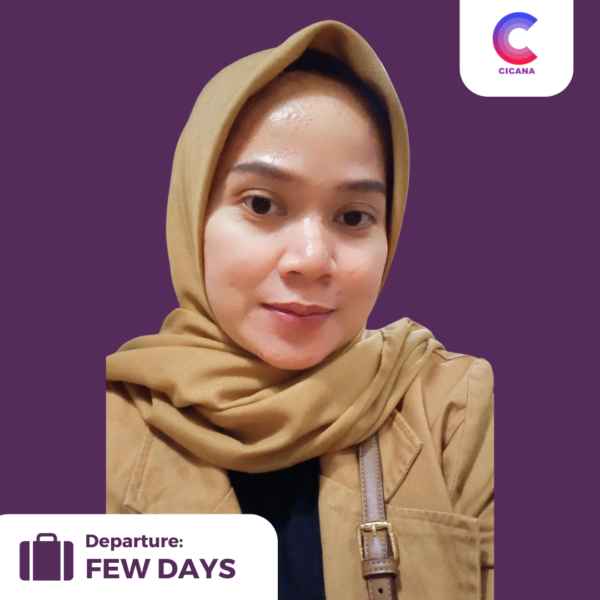 Cindi Rahmawati, 33 tahun, Asal Tangerang, Babysitter, Pengalaman 3thn 6bln, Gaji 3.0 jt (Gaji belum termasuk uang cuti), Mudik 1 thn sekali