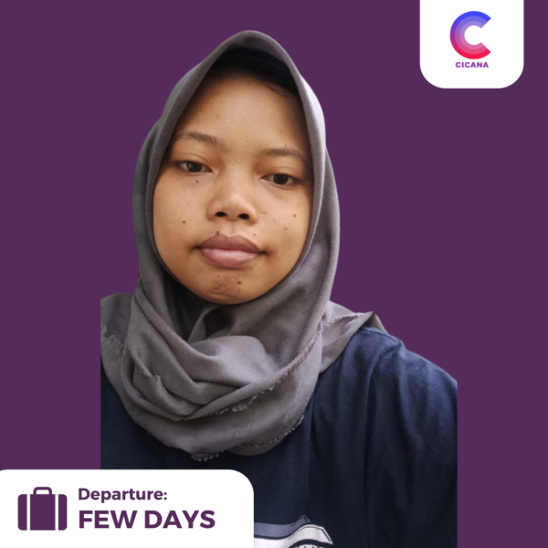 Indah Widiyanti, 23 tahun, Asal Kebumen, Beberes momong, Pengalaman Pemula, Gaji 2.2jt, Mudik 1 thn sekali