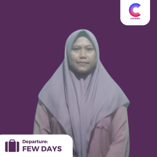 Etik Supiyanti, 37 tahun, Asal Lampung Timur, Beberes masak, Pengalaman 5thn, Gaji 2.5jt, Mudik 1 thn sekali