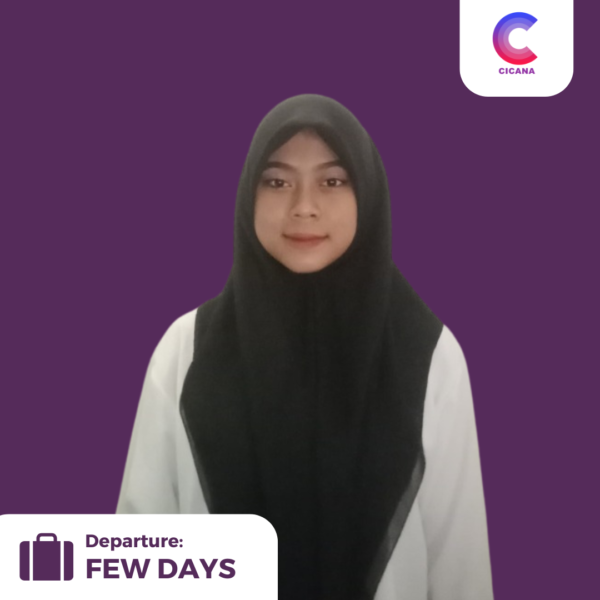 Sarah Nadila, 20 tahun, Asal Bogor, Beberes masak, Pengalaman 4thn 8bln, Gaji 2.2 jt, Mudik 1 thn sekali
