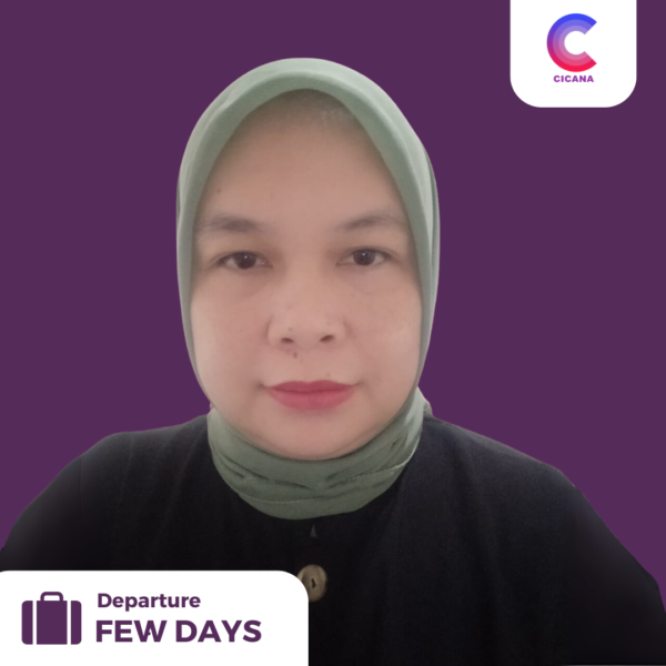 Rasinah, 39 tahun, Asal Majalengka, Babysitter, Pengalaman 3thn, Gaji 3.0jt (Gaji belum termasuk uang cuti)