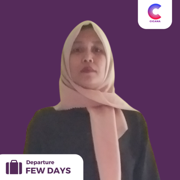 Eli Analia, 39 tahun, Asal Kuningan, Perawat lansia, Pengalaman 1thn 6bln, Gaji 3.0jt (Gaji belum termasuk uang cuti)