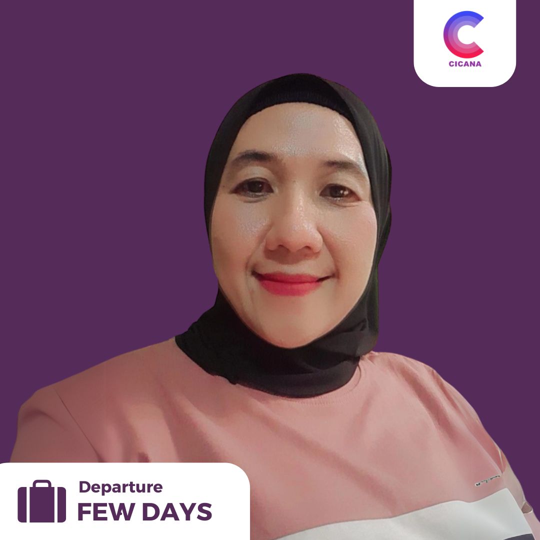 Ellya Agustina, 41 tahun, Asal Sumatera Utara, Babysitter, Pengalaman 3 tahun 6 bulan, Gaji 3.0 jt, (Gaji belum termasuk uang cuti)