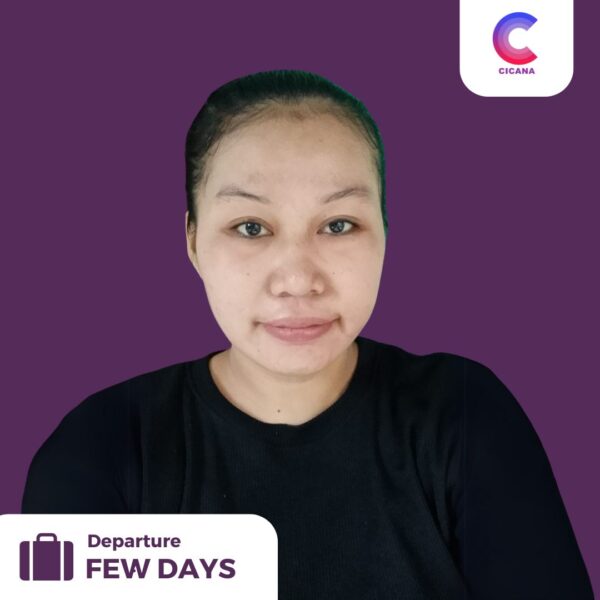 Sarti, 32 tahun, Asal Pandeglang, Babysitter, Pengalaman 1thn, Gaji 2.7jt (Gaji belum termasuk uang cuti)