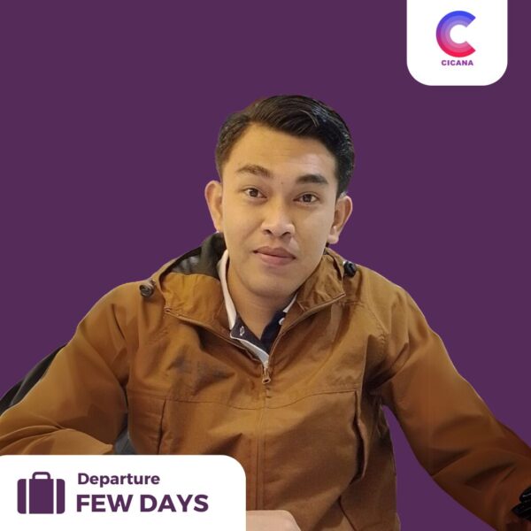 Sunadi, 30 tahun, Asal Indramayu, Perawat lansia, Pengalaman 5thn, Gaji 3.3jt (Gaji belum termasuk uang cuti), Mudik 1 thn sekali