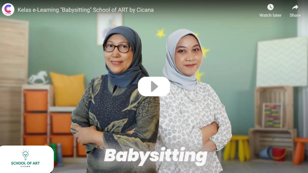 cari babysitter terpercaya dan terlatih di Cicana: ada kelas pelatihan babysitting