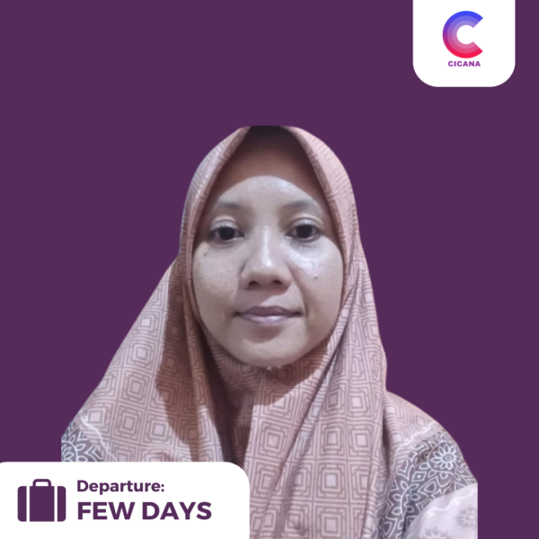 Rofiqoh, 34 tahun, Asal Serang, Beberes momong, Pengalaman Pemula, Gaji 2.3jt, Mudik 1 tahun sekali