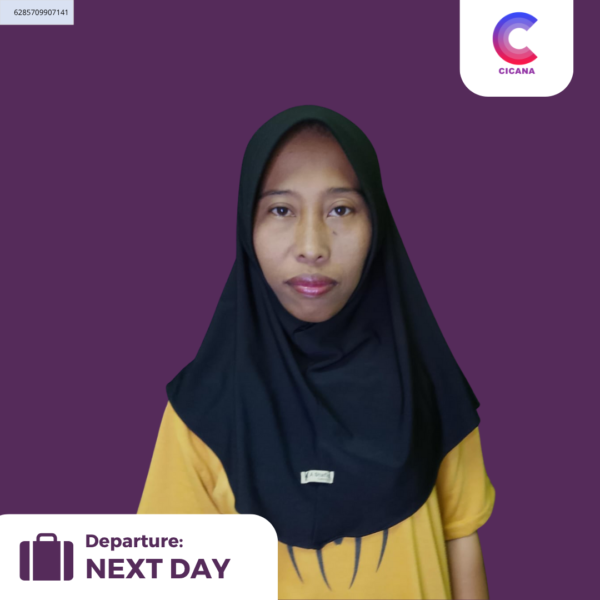 Asih Purwaningsih, 32 Tahun, Asal Lampung, Beberes momong, Pengalaman 2tahun8bulan, Gaji 2.6jt, Mudik 1 tahun sekali