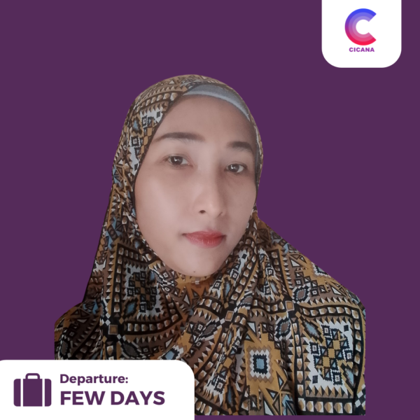 Susi Susanti, 37tahun, Asal Pemalang, Beberes masak, Pengalaman 5tahun, Gaji 1.6-1.8jt, PP Ciputat Timur, Tangerang Selatan (FINAL)