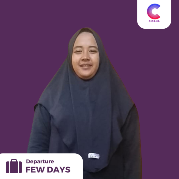 Siti Maimunah, 19 Tahun, Asal Sumatera selatan, Beberes masak, Pengalaman <1thn, Gaji 2.0jt, Mudik 1 tahun sekali