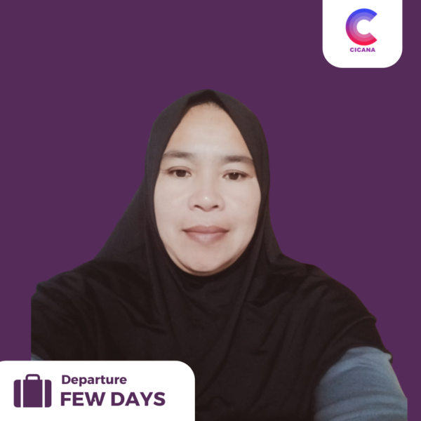 Sumyati, 44 Tahun, Asal Sukabumi, Beberes masak, Pengalaman 6Tahun 6Bulan, Gaji 2.5jt