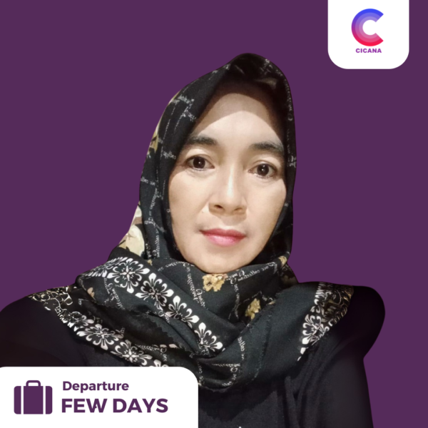 Narkem, 43 tahun, Asal Cilacap, Beberes momong, Pengalaman 1 Tahun 3 Bulan, Gaji 2.3jt