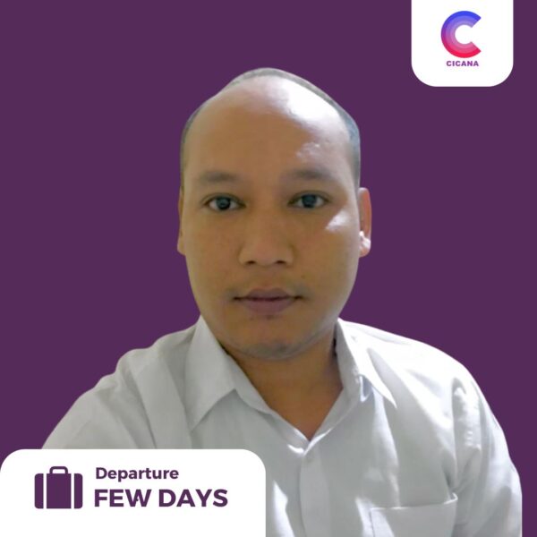 Moch Bulkin, 36 Tahun, Asal Cirebon, Caregiver, Pengalaman 2 Tahun, Gaji 3.5jt (Gaji belum termasuk uang cuti), Mudik 1 tahun sekali