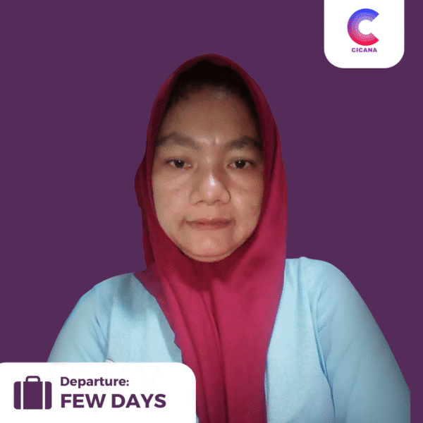 Eni Marlina, 40 tahun, Asal Tasikmalaya, Babysitter, Pengalaman 4tahun, Gaji 3.0jt (Gaji belum termasuk uang cuti)