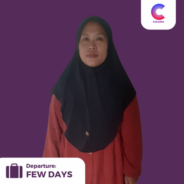 Rika Sari, 37 tahun, Asal Lampung, Caregiver, Pengalaman 6tahun, Gaji 3.0jt (Gaji belum termasuk uang cuti)