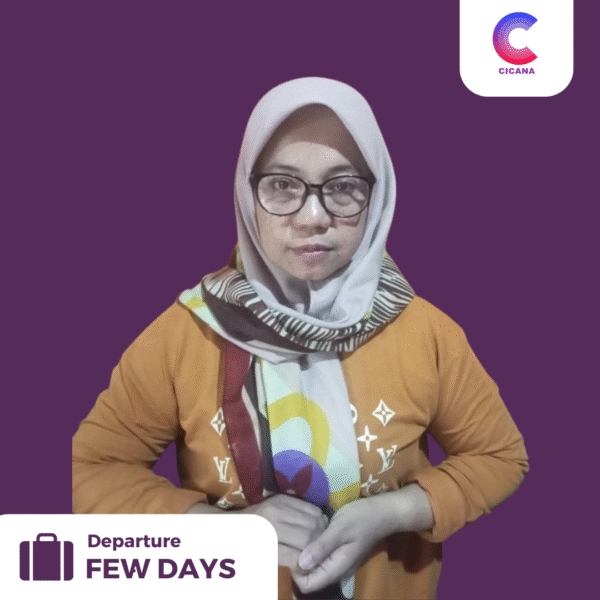 Karmila, 40 Tahun, Asal Sukabumi, Babysitter, Pengalaman 4tahun 6bulan, Gaji 3.0jt (Gaji belum termasuk uang cuti), (Mudik 1 tahun sekali)