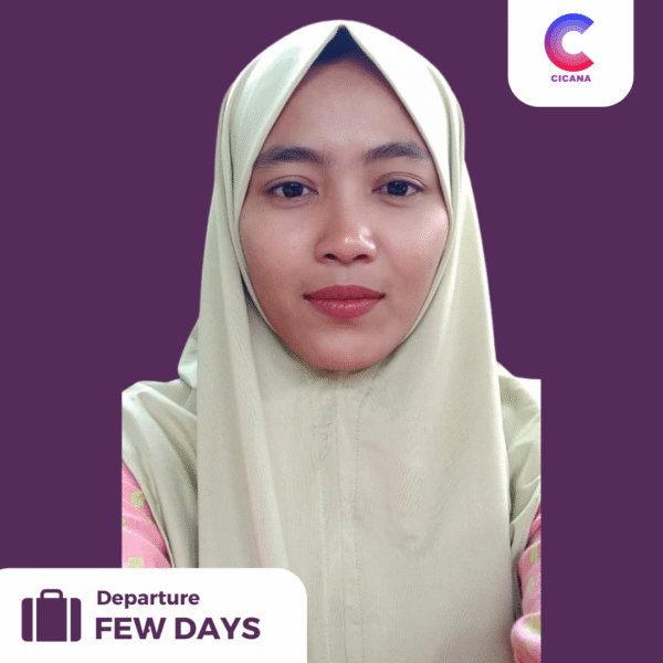 Ika Resti Setiawan, 32 tahun, Asal Tasikmalaya, Caregiver, Pengalaman 2tahun8bulan, Gaji 3.8jt, (Gaji belum termasuk uang cuti)