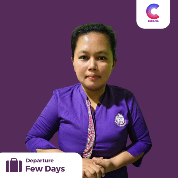 Elis Duwi, 36 tahun, Asal Jepara, Caregiver, Pengalaman 4 tahun, Gaji 3.6 Juta (Gaji belum termasuk uang cuti)