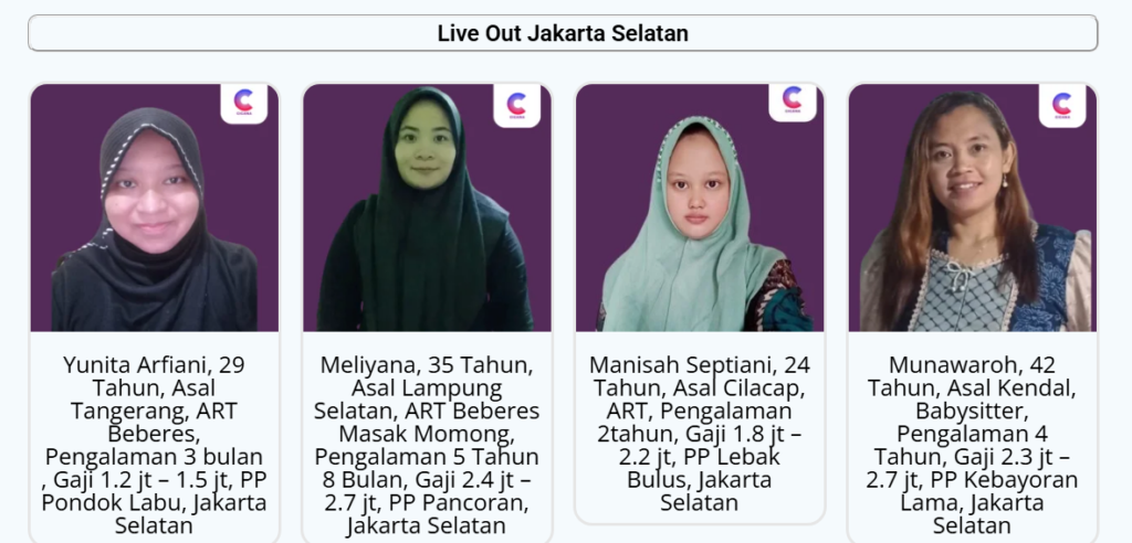 Butuh ART Jakarta Selatan